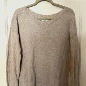 Crew-neck Sweater, Beige, Medium